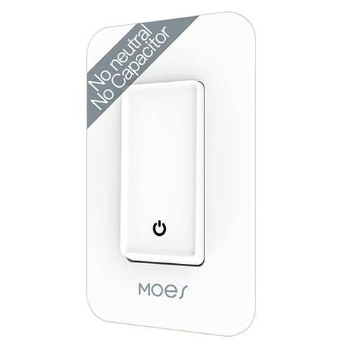 MOES WiFi Smart Light Switch No Neutral Wire