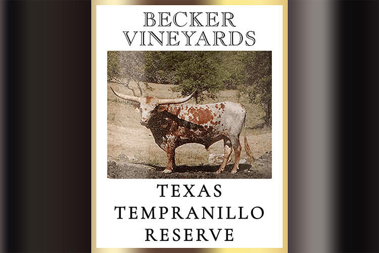 Becker Vineyards Becker Tempranillo Reserve Texas High Plains